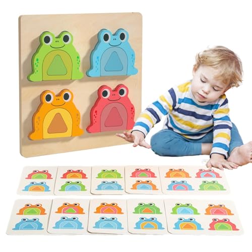 Puzzle Tiere aus Holz, Tierpuzzle | Puzzles Spielzeug mit 20 doppelseitigen Karten, Froschpuzzle, Puzzletafel, Vorschulaktivitäten Puzzle Tiere aus Holz, Tierpuzzle | Puzzles Spielzeug mit 20 doppelseitigen Karten, Froschpuzzle, Puzzletafel, Vorschulaktivitäten von Opilroyn