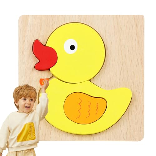 Puzzle Tiere aus Holz für | Lernpuzzle für Kleinkinder – Multifunktionales Lernpuzzle für Kleinkinder, Puzzle-Spielzeug zum Lernen von Opilroyn