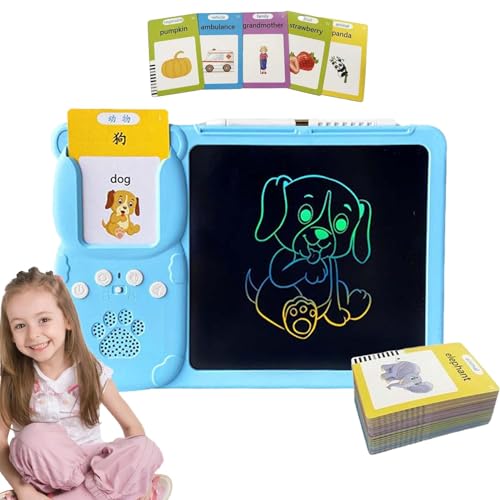 Sprechende Karten für Lernkarten – 2-in-1-Sound-Blitzkarten, Lernkarten, Lernkarten, lustige Sound-Karten mit Zeichentablett für Kinder ab 3 Jahren Sprechende Karten für Lernkarten – 2-in-1-Sound-Blitzkarten, Lernkarten, Lernkarten, lustige Sound-Karten mit Zeichentablett für Kinder ab 3 Jahren von Opilroyn