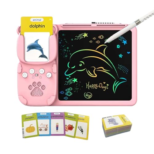 Sprechende Lernkarten, Sprachflashkarten, 2-in-1-Sound-Blitzkarten | Lern-Taschen-Voicekarten, lustige Sound-Flash-Karten mit Zeichentablett für Kinder ab 3 Jahren Sprechende Lernkarten, Sprachflashkarten, 2-in-1-Sound-Blitzkarten | Lern-Taschen-Voicekarten, lustige Sound-Flash-Karten mit Zeichentablett für Kinder ab 3 Jahren von Opilroyn