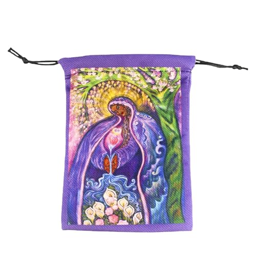 Tarotkarten-Aufbewahrungstasche - Dicke Samt-Tarotkarten-Halter-Tasche | 13x18cm Würfel-Organisator-Tasche für die Organisation von Tarotkarten, Schmuckaufbewahrung, Brettspiel-Zubehör, Kristallaufbew Tarotkarten-Aufbewahrungstasche - Dicke Samt-Tarotkarten-Halter-Tasche | 13x18cm Würfel-Organisator-Tasche für die Organisation von Tarotkarten, Schmuckaufbewahrung, Brettspiel-Zubehör, Kristallaufbew von Opilroyn