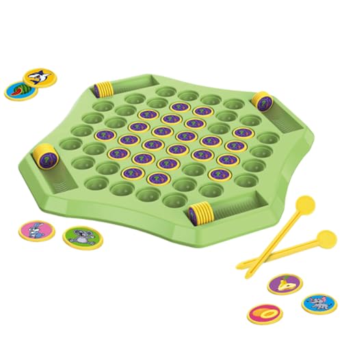 Tier-Schachspiel - 58x umkehrendes Zuordnungspuzzle-Set | Cartoon-Gedächtnis-Strategie-Spielbrett, lustiges Bildungs-Gehirnspiel für Kinder, Familienreiseunterhaltung, Vorschul-Lernspielzeug von Opilroyn