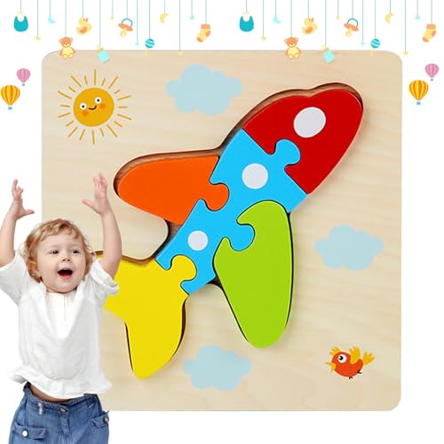 Tierpuzzle aus Holz, Tierpuzzle aus Holz | Cartoon-Puzzlespiel, niedliche Holzpuzzles für Kleinkinder, Lernspielzeug für Jungen und Mädchen ab 4 Jahren von Opilroyn