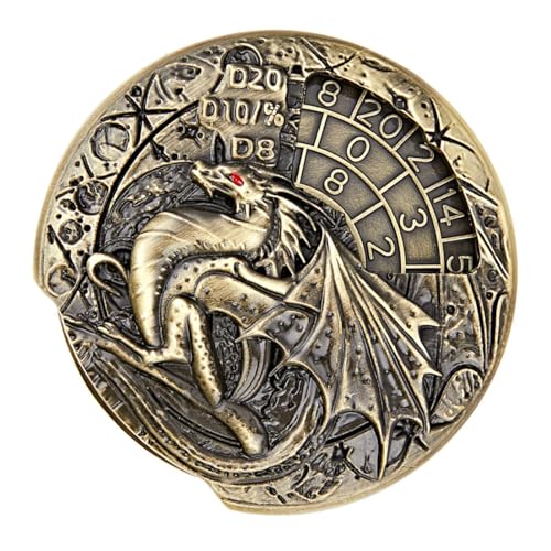 Tragbare RPG-Spinner-Würfel aus Metall – Rollenspiel, Tischspiel, Kompass, Roulette für Tischspiele Tragbare RPG-Spinner-Würfel aus Metall – Rollenspiel, Tischspiel, Kompass, Roulette für Tischspiele von Opilroyn