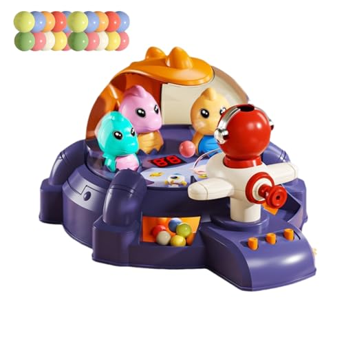 Tragbare Spiele für Kinder, Flipperspiel, flexibles Dinosaurier-Schießspiel, Puzzlespiele Arcade-Spiele Flipper für Kinder von 3-8 Jahren von Opilroyn