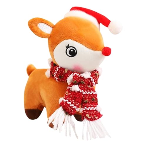 Vistaprint Spielzeug aus Plüsch, Weihnachts-Rentier, Schalmütze, Weihnachtshirschmütze, Plüschspielzeug, Zubehör für Weihnachtsdekoration, Plüschtier von Opilroyn