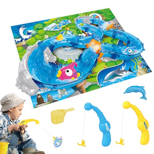 Wassertischspielzeug, Tisch für Wasseraktivitäten – interaktives Spielzeug für den Außenbereich, Wasserstraßen-Spielzeug für Pool, interaktives Tischfischspielzeug, Aquatpark-Spielset Wassertischspielzeug, Tisch für Wasseraktivitäten – interaktives Spielzeug für den Außenbereich, Wasserstraßen-Spielzeug für Pool, interaktives Tischfischspielzeug, Aquatpark-Spielset von Opilroyn