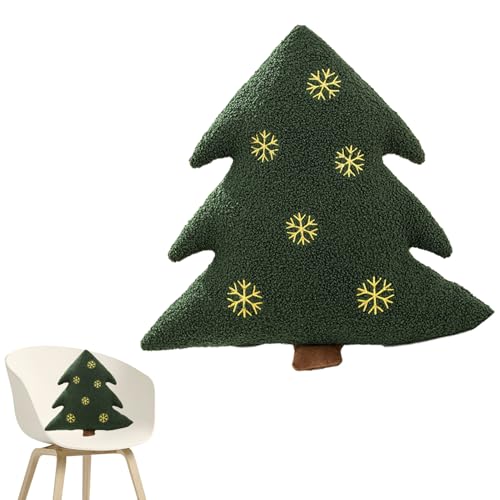 Weihnachten Stofftiere für | Weihnachtsbaumförmiges Kissen | Kuscheltiere, Plüschkissen für Zuhause, Auto, Schlafzimmer, Büro, Wohnzimmer von Opilroyn