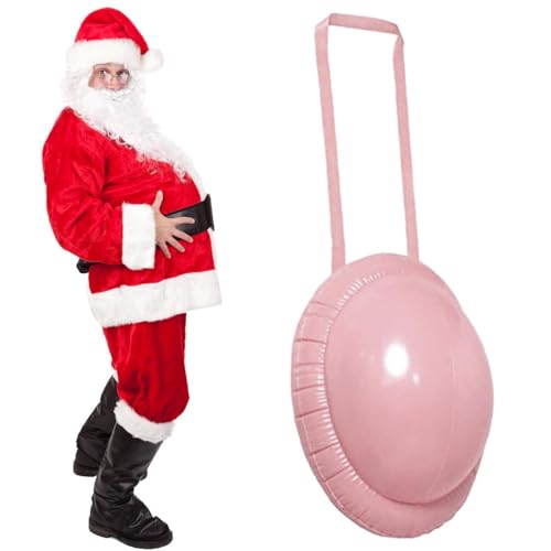 Weihnachtsmann Bauch - Weihnachtsmann Bauch Für Weihnachten, Schwangere Frauen Kostüm Bauch, Aufblasbarer Bauch Für Schwangere Frauen, Großer Weihnachtsmannbauch, Bauch Für Schwangere Frauen von Opilroyn