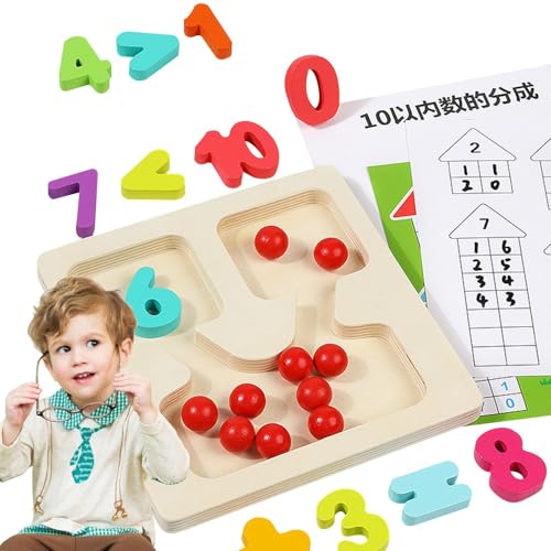 Zählspielzeug für Kleinkinder, mathematische Manipulatoren für den Kindergarten | Lernspielzeug für den Kindergarten – Wiederverwendbare Mathematikbedarf für die Hausschule, Perle Zählspielzeug für Kleinkinder, mathematische Manipulatoren für den Kindergarten | Lernspielzeug für den Kindergarten – Wiederverwendbare Mathematikbedarf für die Hausschule, Perle von Opilroyn