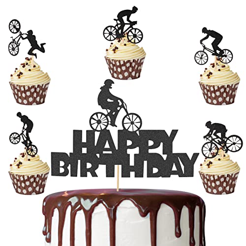 Opopark 26 Stück Fahrrad Cupcake Topper,Fahrrad Kuchen Topper,Glitter Fahrrad Kuchen Dekoration für Fahrrad Thema Party Dekoration Sport Party Dekoration Kuchendeko Geburtstag für Mann Junge Opopark 26 Stück Fahrrad Cupcake Topper,Fahrrad Kuchen Topper,Glitter Fahrrad Kuchen Dekoration für Fahrrad Thema Party Dekoration Sport Party Dekoration Kuchendeko Geburtstag für Mann Junge von Opopark