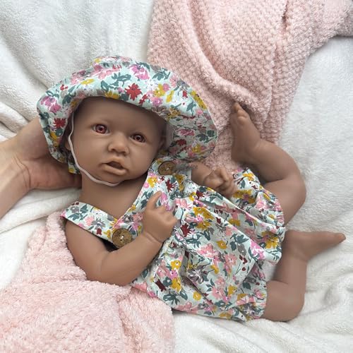 Oppaionaho 18 Inch Reborn Baby Dolls Silicone Full Body African American Black Girl, Lifelike Unpainted Newborn Baby DIY Blank Doll Oppaionaho 18 Inch Reborn Baby Dolls Silicone Full Body African American Black Girl, Lifelike Unpainted Newborn Baby DIY Blank Doll von Oppaionaho