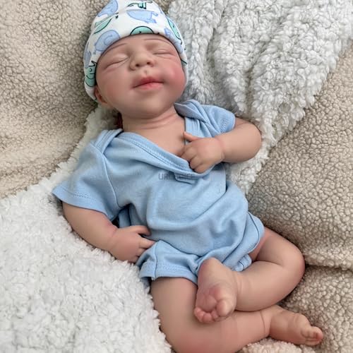 Oppaionaho 19'' Pascale Ganzkörper Silikon Reborn Babypuppe, Neugeborenen-Jungenpuppe mit Realistische Aussehen (Junge- Kaukasier) von Oppaionaho