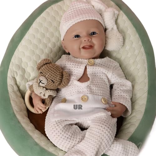 Oppaionaho 45 cm Ganzkörper-Reborn-Babypuppe aus Silikon, Mädchen, weich, handgefertigt, Bebe, Neugeborene, Bemalt Oppaionaho 45 cm Ganzkörper-Reborn-Babypuppe aus Silikon, Mädchen, weich, handgefertigt, Bebe, Neugeborene, Bemalt von Oppaionaho