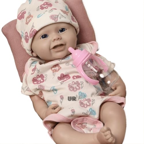 Oppaionaho 45 cm Ganzkörper-Reborn-Babypuppe aus Silikon, Mädchen, weich, handgefertigt, Bebe, Neugeborene, Unbemalt von Oppaionaho