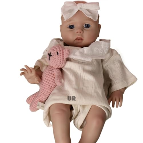 Oppaionaho 46 cm lebensechte Reborn-Babypuppen aus Silikon, ganzkörper, weich, handgefertigt, für Neugeborene, Mädchen, als Geschenk, Bemalt Oppaionaho 46 cm lebensechte Reborn-Babypuppen aus Silikon, ganzkörper, weich, handgefertigt, für Neugeborene, Mädchen, als Geschenk, Bemalt von Oppaionaho