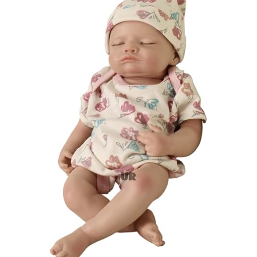 Oppaionaho Realistische 45 cm große Reborn-Babypuppe aus Silikon, handgefertigt, massiv, flexibel, 3D-Hautfarbe, für Neugeborene, Mädchen, wasserdicht, Spielzeug, Geschenk, Bemalt Oppaionaho Realistische 45 cm große Reborn-Babypuppe aus Silikon, handgefertigt, massiv, flexibel, 3D-Hautfarbe, für Neugeborene, Mädchen, wasserdicht, Spielzeug, Geschenk, Bemalt von Oppaionaho