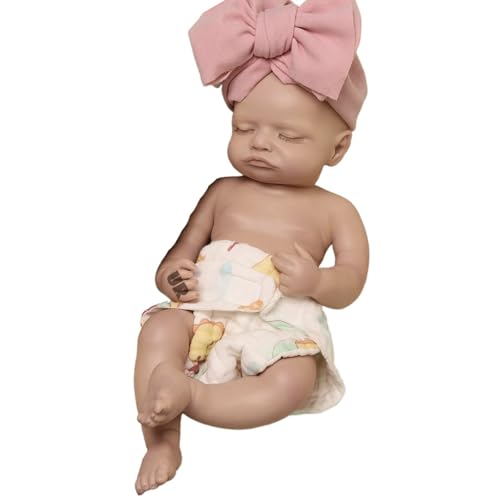 Oppaionaho Realistische 45 cm große Reborn-Babypuppe aus Silikon, handgefertigt, massiv, flexibel, 3D-Hautfarbe, für Neugeborene, Mädchen, wasserdicht, Spielzeug, Geschenk, Unbemalt Oppaionaho Realistische 45 cm große Reborn-Babypuppe aus Silikon, handgefertigt, massiv, flexibel, 3D-Hautfarbe, für Neugeborene, Mädchen, wasserdicht, Spielzeug, Geschenk, Unbemalt von Oppaionaho