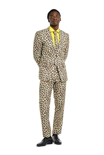 OppoSuits Lustige Verrückt Abschlussball Anzüge für Herren - Komplettes Set: Jackett, Hose und Krawatte,Mehrfarbig,50 von OppoSuits