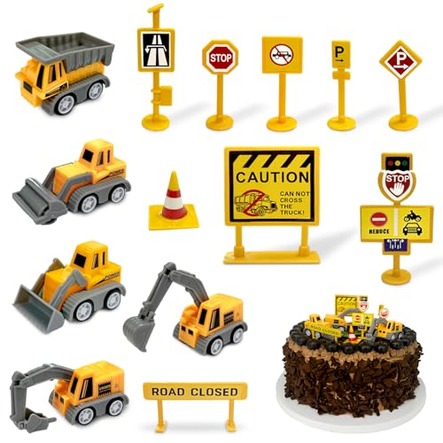 Bagger Tortendeko, 14 Stück Tortendeko Baustelle, Kuchen Deko Baustelle, Bagger Tortendekos mit Baufahrzeug, Baufahrzeug Cake Toppers, Baggers Kindergeburtstag Deko für Junge Mädchen Kinder Bagger Tortendeko, 14 Stück Tortendeko Baustelle, Kuchen Deko Baustelle, Bagger Tortendekos mit Baufahrzeug, Baufahrzeug Cake Toppers, Baggers Kindergeburtstag Deko für Junge Mädchen Kinder von OptiPlay
