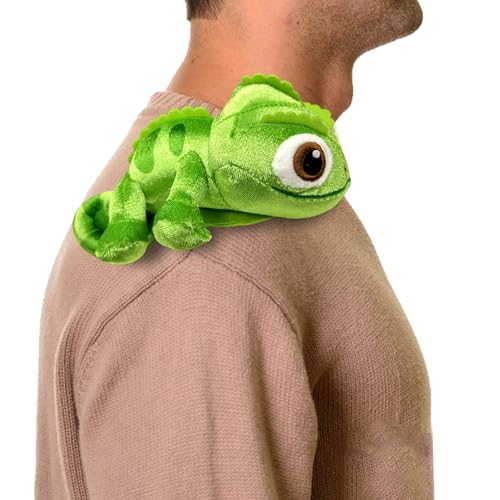 OptiPlay Plüschtier Pascal Chamäleon, Chamäleon Kuscheltier, Chamäleon Pascal, Pascal Shoulder Plüschpuppe, Pascal Plüsch Schulter Chamäleon Stofftier Spielzeug, für Kinder Erwachsene von OptiPlay