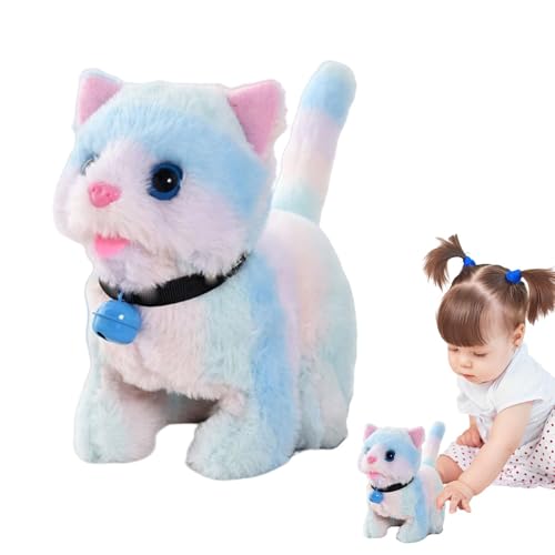 Electric Plush Cat, Realistic Interactive Pet, Battery Operated Toy, Wagging Tail Motion, Portable and Sturdy Fun Toy, Meowing Sound Feature, Perfect for Children Electric Plush Cat, Realistic Interactive Pet, Battery Operated Toy, Wagging Tail Motion, Portable and Sturdy Fun Toy, Meowing Sound Feature, Perfect for Children von Opvonxeh