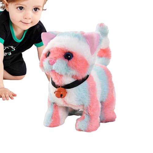 Electric Plush Cat, Realistic Interactive Pet, Battery Operated Toy, Wagging Tail Motion, Portable and Sturdy Fun Toy, Meowing Sound Feature, Perfect for Children Electric Plush Cat, Realistic Interactive Pet, Battery Operated Toy, Wagging Tail Motion, Portable and Sturdy Fun Toy, Meowing Sound Feature, Perfect for Children von Opvonxeh
