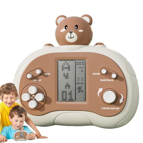 Handheld Videospielkonsole, Cute Pets Educational Game Console, Retro Game Handheld – Vintage Educational Game Console for Kids, Classic Handheld Game Console with Built-in Games for Endless Fun von Opvonxeh