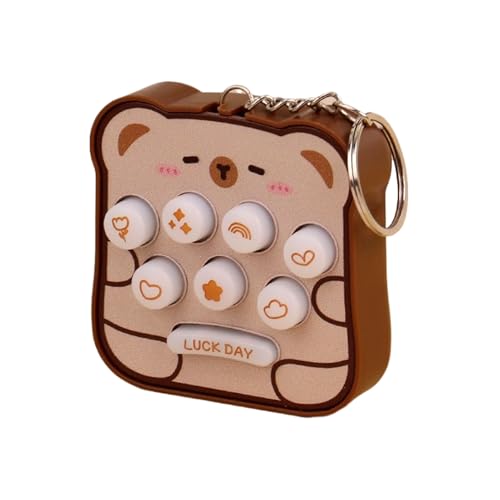 Keychain Charm, Fidget Toy, Glowing Whack-A-Mole Stress Accessory for Adults and Kids, Portable Relaxation Gift Bags, Birthdays, Home Use, Play Activities 2.44x2.44x0.91inch Keychain Charm, Fidget Toy, Glowing Whack-A-Mole Stress Accessory for Adults and Kids, Portable Relaxation Gift Bags, Birthdays, Home Use, Play Activities 2.44x2.44x0.91inch von Opvonxeh