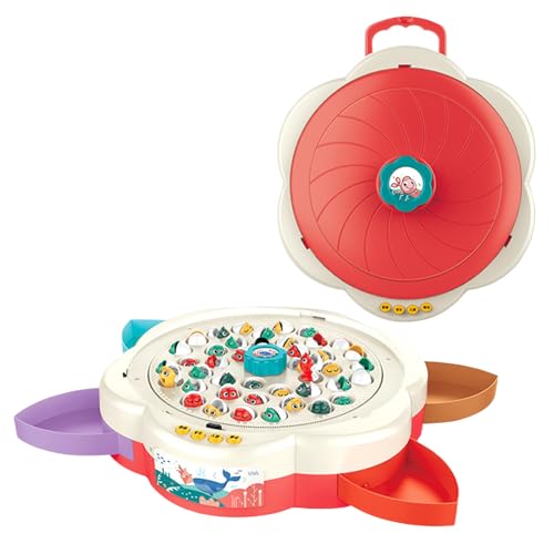 Magnetic Fishing Game, Fishing Toy Set, Educational Learning Kit, Musical Fish Catching Board, Parent-Child Interaction Activity for Toddler Boys Girls 4-6 Years Old, ABS Magnetic Fishing Game, Fishing Toy Set, Educational Learning Kit, Musical Fish Catching Board, Parent-Child Interaction Activity for Toddler Boys Girls 4-6 Years Old, ABS von Opvonxeh