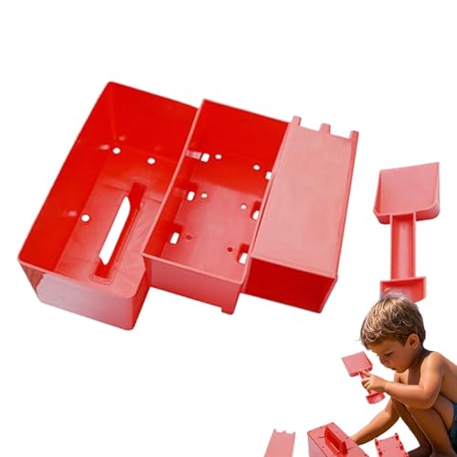 Opvonxeh Beach Toy Set, Sand Castle Building Kit with 4X Brick Wall Molds, Outdoor Seaside Playset, Sandbox Castle Building Plaything for Boys and Girls, Fun Summer Activity von Opvonxeh