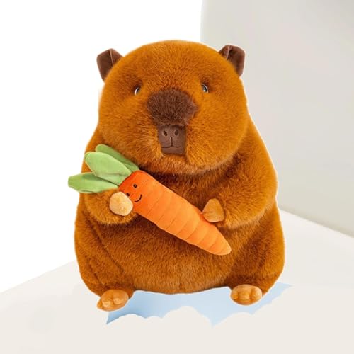 Opvonxeh Capybara Plush Toy, Soft Hugging Doll, Skin-Friendly Animal Pillow for Sleeping, 9.84x5.91 Inches Cozy Hugging Pillow for Sofa, Bedroom, and Living Room Decor von Opvonxeh