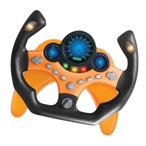 Opvonxeh -Fahrzeug, Spielzeuglenkrad, Interaktive, robuster Bildungsbetreuung, das Autozubehör, tragbares Licht und EIN solides Lernspiel für Reisen in der Innenräume für Reisen von Opvonxeh