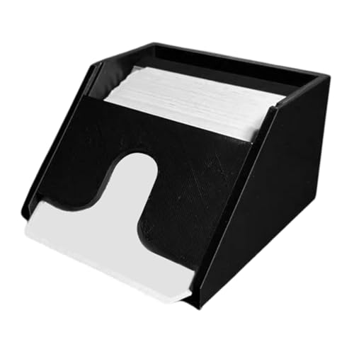 Opvonxeh Kartendealer Playing Card Dispenser, Black Poker Shuffling Machine, Professional Players Supplies, Deck Game Entertainment Tools für drinnen und auf Reisen, Stil Zubehör von Opvonxeh