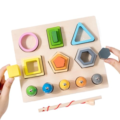 Opvonxeh Kids Geometric Shape Sorting Blocks, Educational Matching Toy with Fishing Rods, Interactive Learning Activity for Home, Outdoor Play, School, and Kindergarten Development Opvonxeh Kids Geometric Shape Sorting Blocks, Educational Matching Toy with Fishing Rods, Interactive Learning Activity for Home, Outdoor Play, School, and Kindergarten Development von Opvonxeh