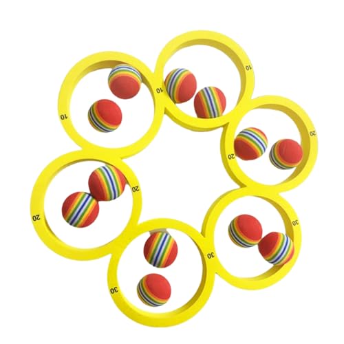 Opvonxeh Pool Game Floating, Throwing Set with 12 Attached Rainbow Balls, Interactive Multiplayer Water Activity for Friends, Classmates, Children, Adults, Girls, Boys, Fun Opvonxeh Pool Game Floating, Throwing Set with 12 Attached Rainbow Balls, Interactive Multiplayer Water Activity for Friends, Classmates, Children, Adults, Girls, Boys, Fun von Opvonxeh