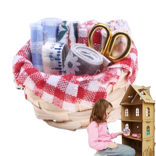 Puppen-Sneaker, Miniatur Knitting and Thread Organizer, Realistic Simulation Craft Set, Decorative Accessories, Compact & Stylish, Ideal for Doll House, Gift, Collectors Puppen-Sneaker, Miniatur Knitting and Thread Organizer, Realistic Simulation Craft Set, Decorative Accessories, Compact & Stylish, Ideal for Doll House, Gift, Collectors von Opvonxeh