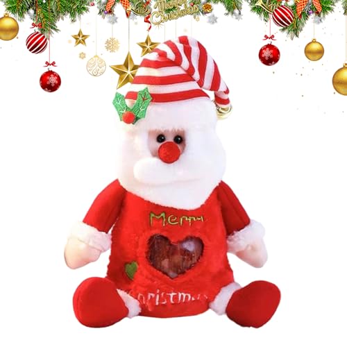 Weihnachtssnacktaschen - Santa Storage Pack Pack Supplies für Partybevorzugungen, Strumpfstoffe mit wiederverwendbarem Design, Urlaubsgenuss für Klassenzimmer, Schule, Schüler, Herbst, 5,91 x 9,06 Zol von Opvonxeh