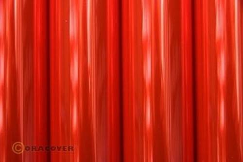 Oracover 21-026-010 Bügelfolie (L x B) 10m x 60cm Rot (transparent-floureszierend) von Oracover