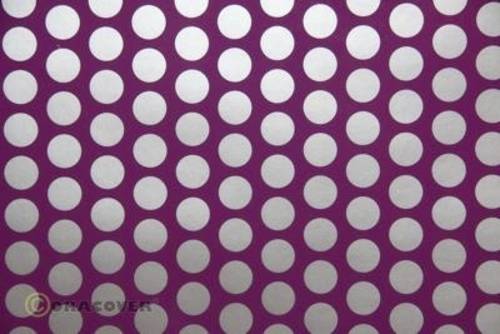 Oracover 41-054-091-010 Bügelfolie Fun 1 (L x B) 10m x 60cm Violett-Silber von Oracover