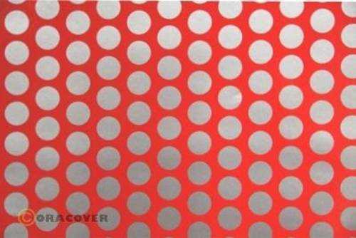 Oracover 45-021-091-002 Klebefolie Orastick Fun 1 (L x B) 2m x 60cm Rot, Silber von Oracover