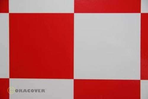 Oracover 691-010-023-010 Bügelfolie Fun 6 (L x B) 10m x 60cm Weiß, Rot von Oracover
