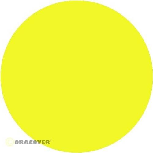 Oracover 84-035-010 Plotterfolie Easyplot (L x B) 10m x 38cm Transparent-Gelb (fluoreszierend) von Oracover