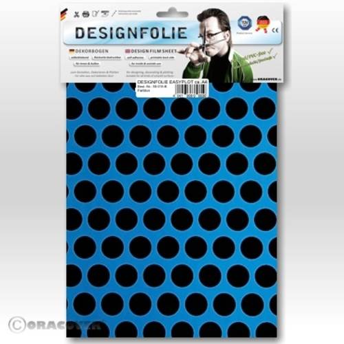 Oracover 90-051-071-B Designfolie Easyplot Fun 1 (L x B) 300mm x 208mm Blau, Schwarz von Oracover