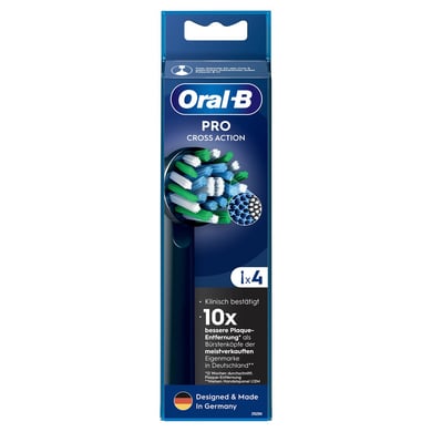 Oral-B Aufsteckbürsten Pro CrossAction Schwarz, 4er Oral-B Aufsteckbürsten Pro CrossAction Schwarz, 4er von Oral-B
