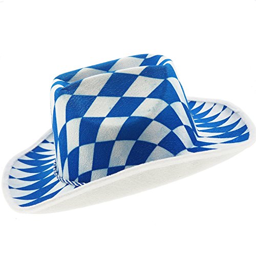 Oramics Cowboyhut Bayernraute Blau/weiß Oktoberfest Bayern Oramics Cowboyhut Bayernraute Blau/weiß Oktoberfest Bayern von Oramics