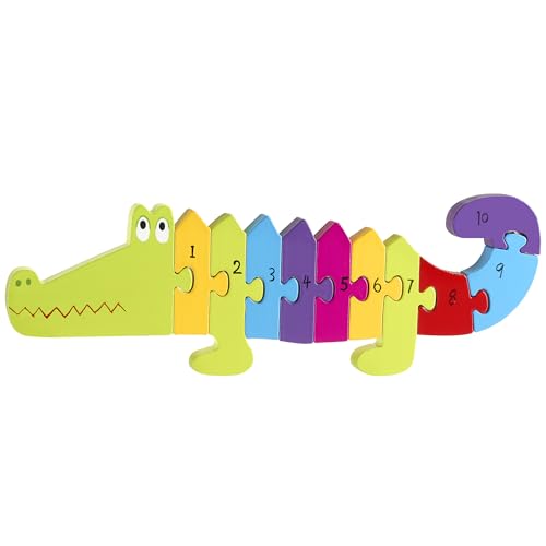 Orange Tree Toys OTT05284 Crocodile Zahlenpuzzle Krokodil, Bunt von Orange Tree Toys