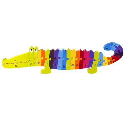 Orange Tree Toys RY91Q1413 OTT04628 Crocodile ABC Puzzle Krokodil, Bunt von Orange Tree Toys