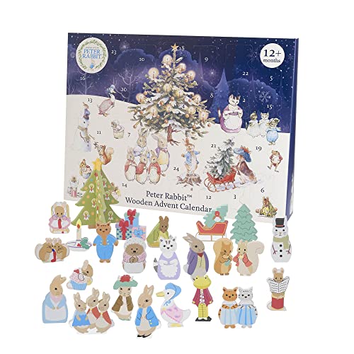 Peter Rabbit Adventskalender 2023 Kinder - Holzspielzeug Kinder Adventskalender für 1 Jahr altes Baby, Kleinkind Jungen, Mädchen mit Peter Hase Weihnachten Countdown Traditionelle Figuren von Orange Peter Rabbit Adventskalender 2023 Kinder - Holzspielzeug Kinder Adventskalender für 1 Jahr altes Baby, Kleinkind Jungen, Mädchen mit Peter Hase Weihnachten Countdown Traditionelle Figuren von Orange von Orange Tree Toys
