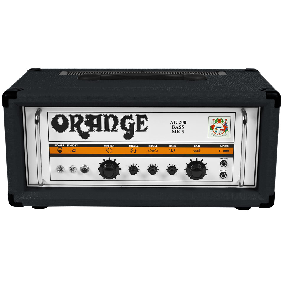 Orange AD200 Bass MK3 BLK Topteil E-Bass Orange AD200 Bass MK3 BLK Topteil E-Bass von Orange